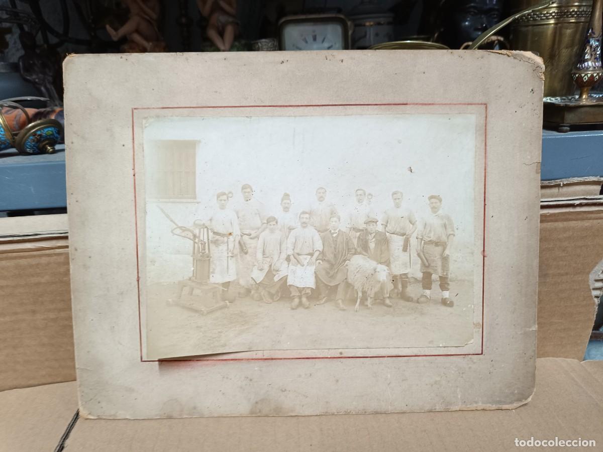 Fotograf&iacute;a antigua: ANTIGUA FOTO DEL SIGLO XIX, CAMPESINOS CON OVEJA -P21