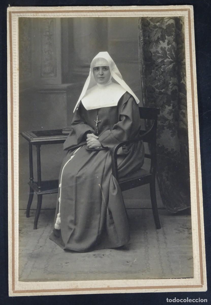 Fotograf&iacute;a antigua: ANTIGUA FOTOGRAF&Iacute;A DE ESTUDIO, MONJA, H&Aacute;BITO RELIGIOSO, VER FOTOS
