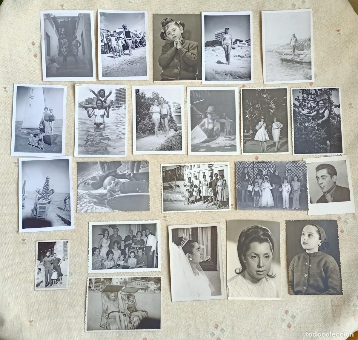 Alte Fotografie: FOTOGRAFIAS ANTIGUAS.LOTE.A&Ntilde;OS 60.ALGUNAS CON DEDICATORIAS.PLAYA.CAMPO.FAMILIA
