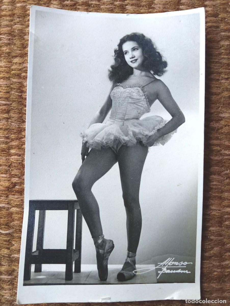 Fotograf&iacute;a antigua: VEDETTE - CABARETERA - BAILARINA - FOTO ALFONSO - BARCELONA
