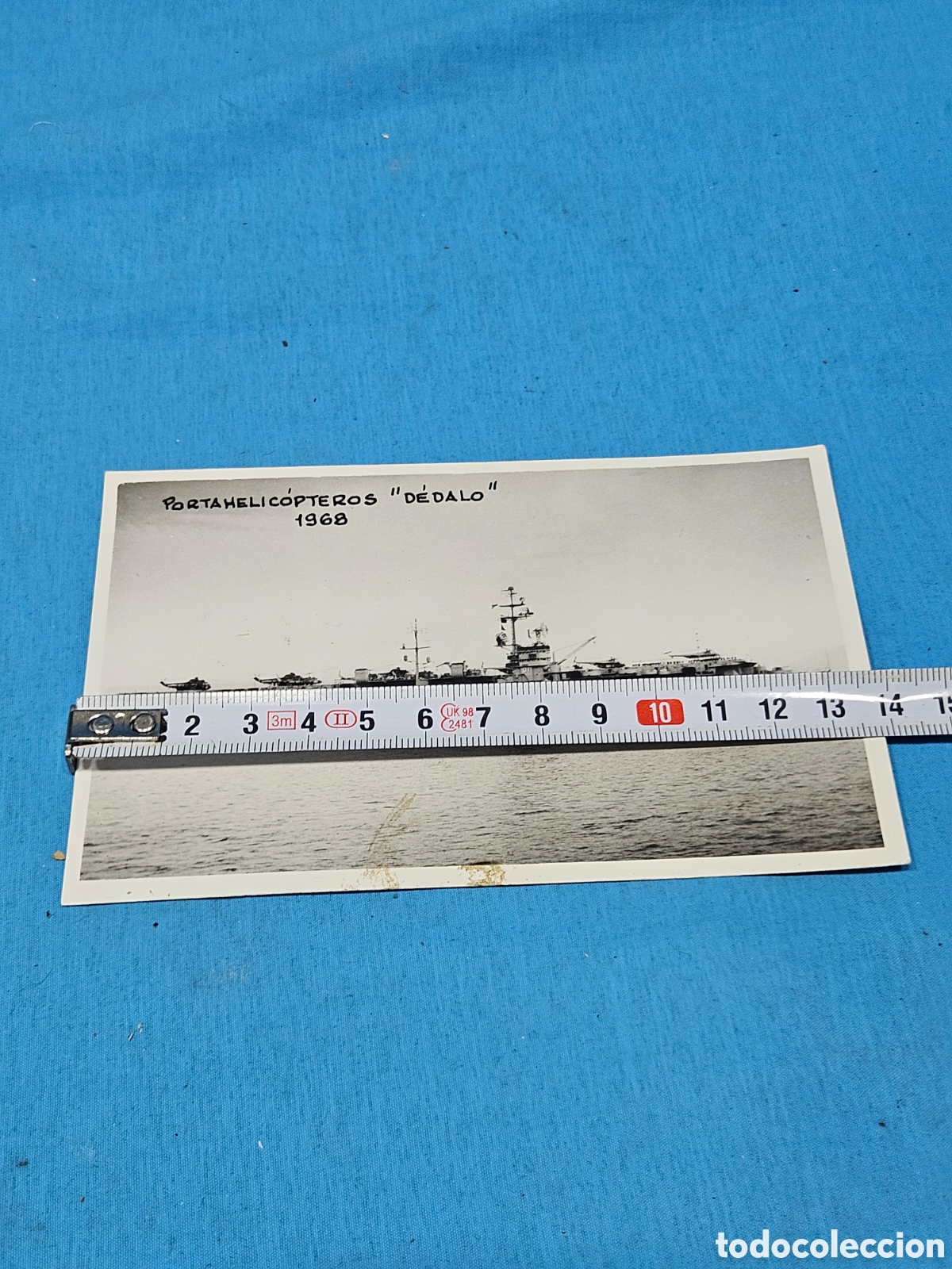 Alte Fotografie: FOTOGRAFIA PORTAHELICOPTEROS DEDALO 1968. CASAU