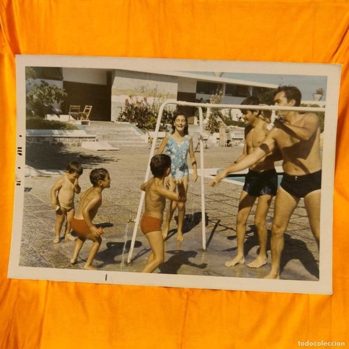 Fotograf&iacute;a antigua: ️ Fotograf&iacute;a Antigua Familiar En Piscina &ndash; Escena De Verano Y Felicidad De Los A&ntilde;os 70