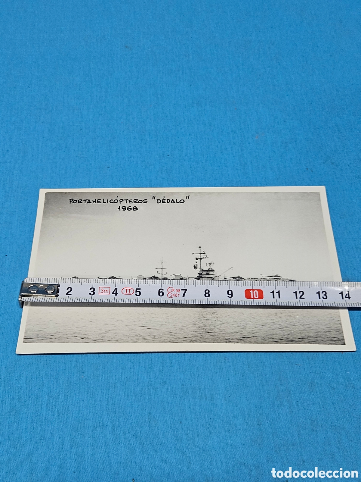 Alte Fotografie: FOTOGRAFIA PORTAHELICOPTEROS DEDALO 1968 CASAU