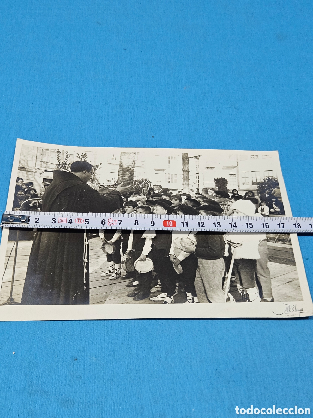 Fotograf&iacute;a antigua: FOTOGRAFIA PASTORCILLOS CANTANDO VILLANCICOS , MBLAYA CARTAGENA