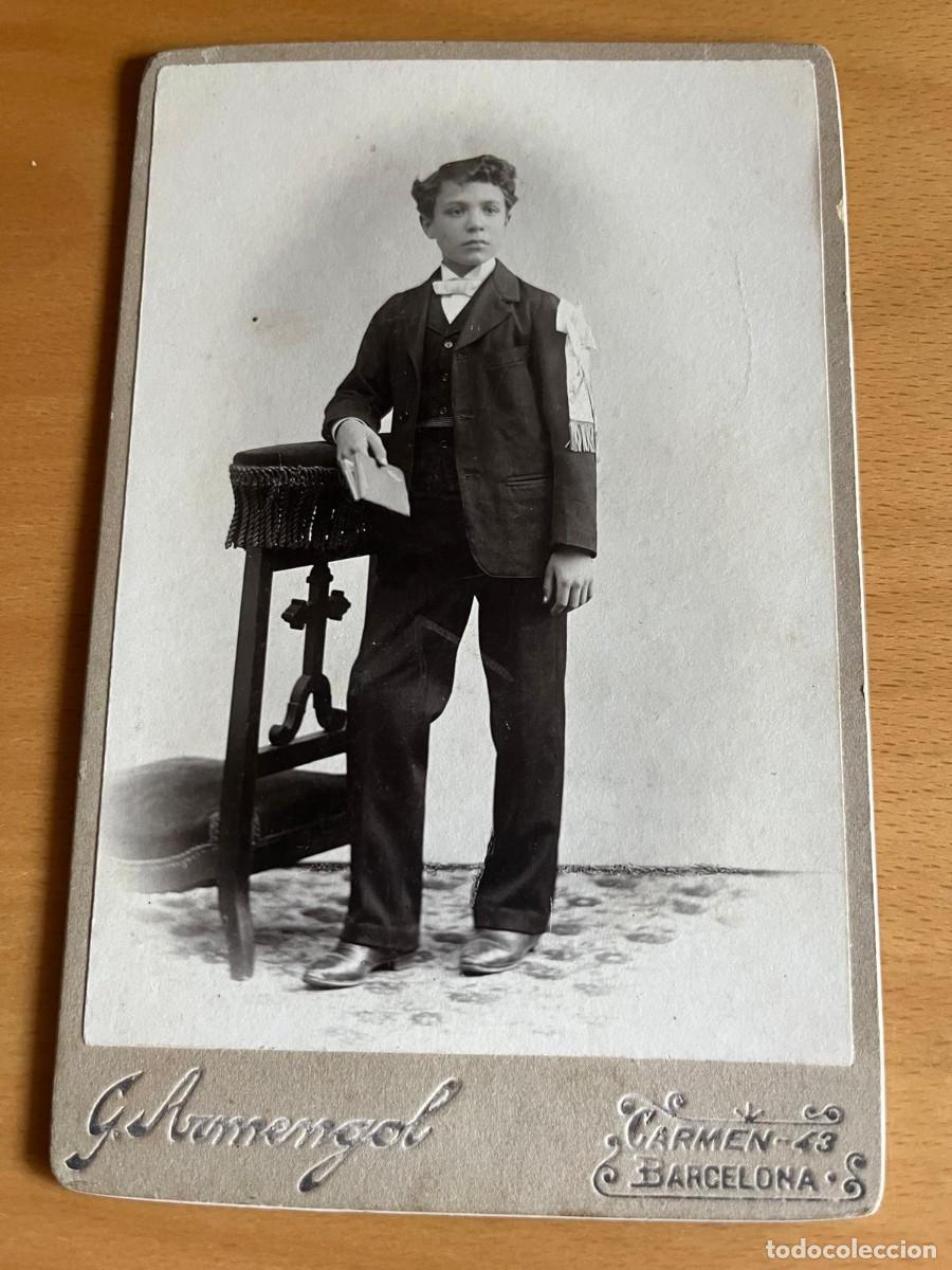 Fotograf&iacute;a antigua: foto 9x15 ctms. G. Armengol Barcelona ni&ntilde;o