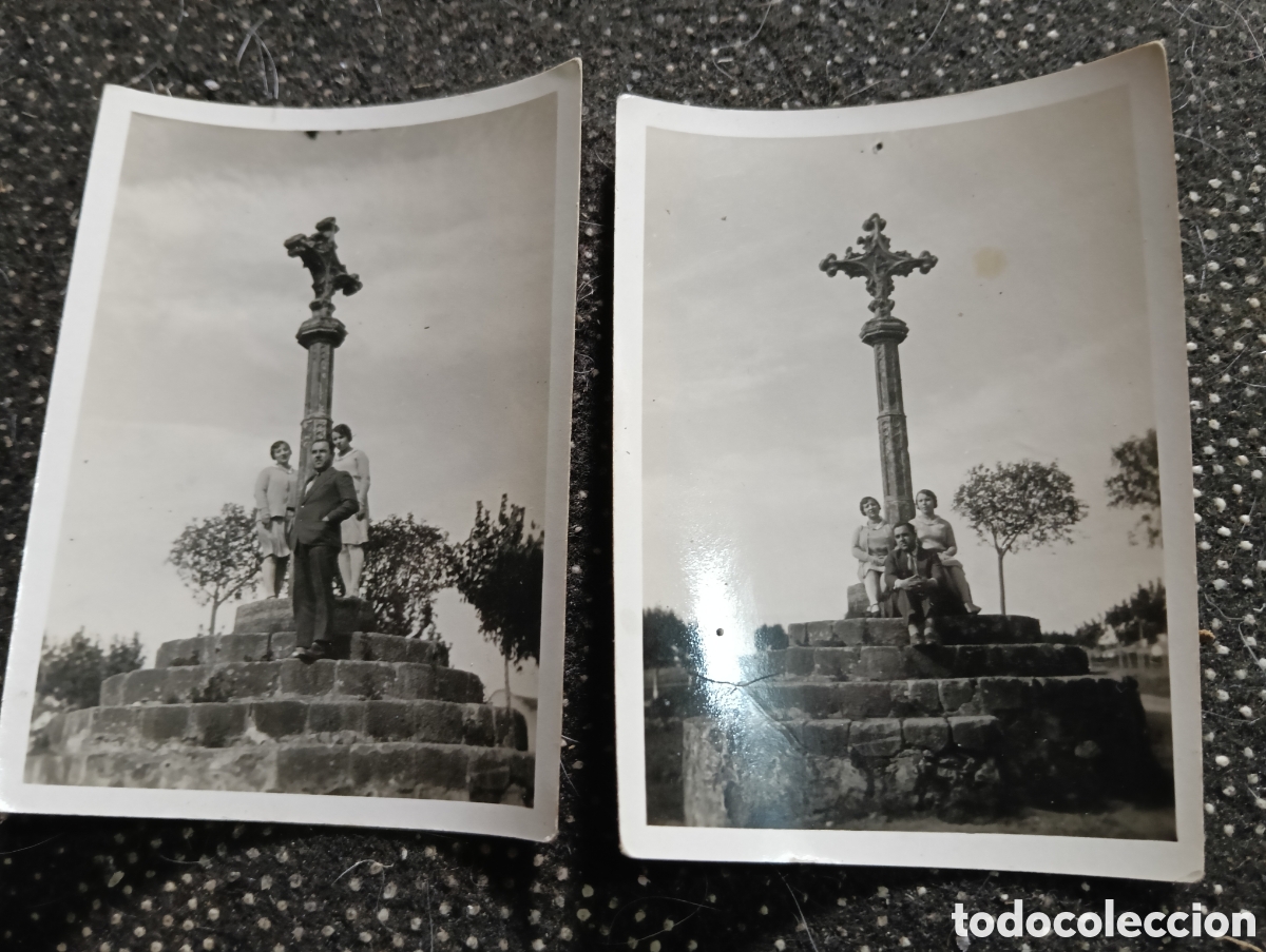 Fotograf&iacute;a antigua: 1940 - 2 FOTOGRAF&Iacute;AS SANT CUGAT DEL VALL&Eacute;S CRUZ DE T&Eacute;RMINO