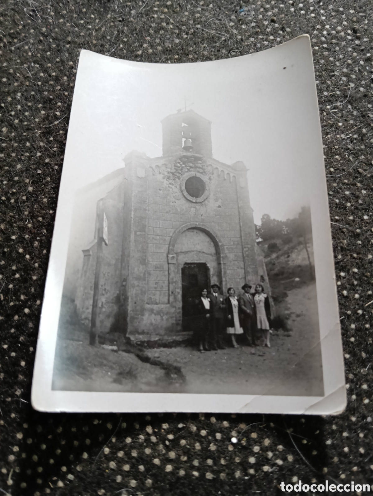 Fotograf&iacute;a antigua: 1936 Ermita de San Geroni- Ger&oacute;nimo a Montserrat, mide 9 x 6 cm.
