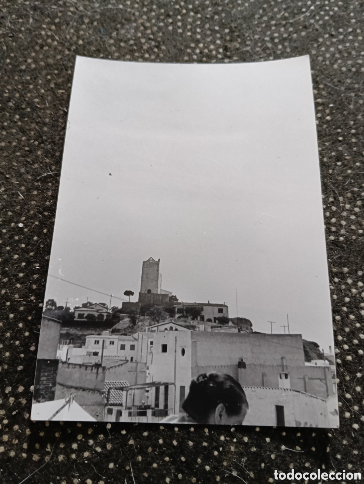 Fotograf&iacute;a antigua: Vista parcial de San Pol de Mar, Barcelona mide 10,5 x 7, 5 cm
