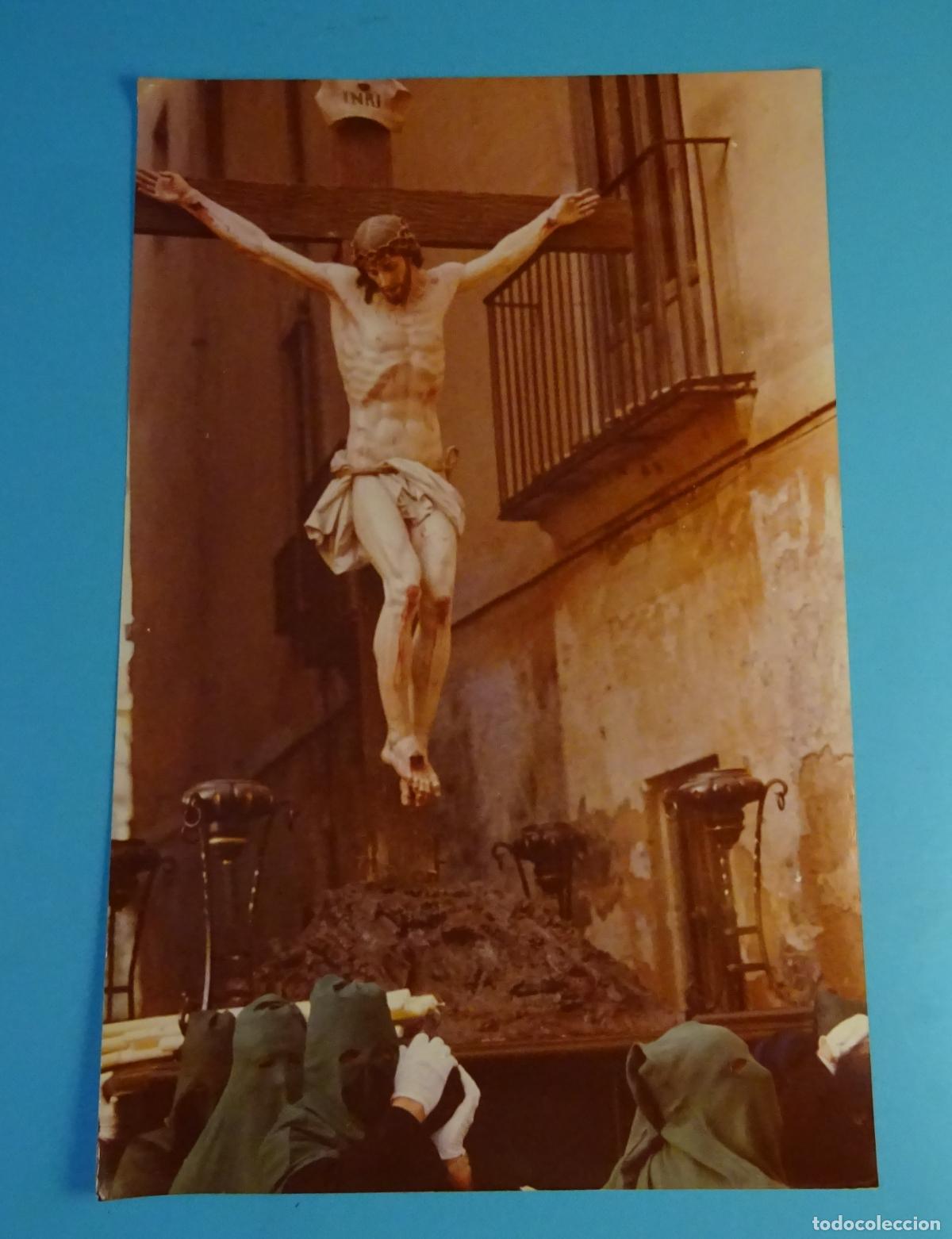 Fotograf&iacute;a antigua: FOTOGRAF&Iacute;A DE PASO SEMANA SANTA. CRISTO CRUCIFICADO. FORMATO 30,5 X 19,5 CM