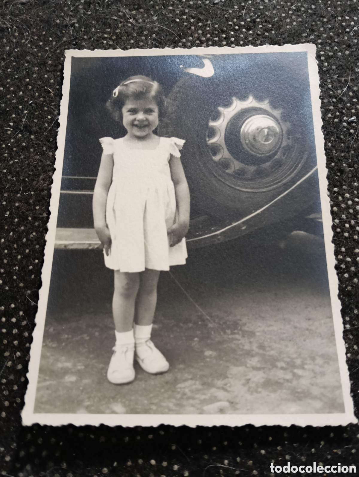 Fotograf&iacute;a antigua: 1943 fotograf&iacute;a de Conchita a los 3 a&ntilde;os, mide 11,5 x 8,5 cm