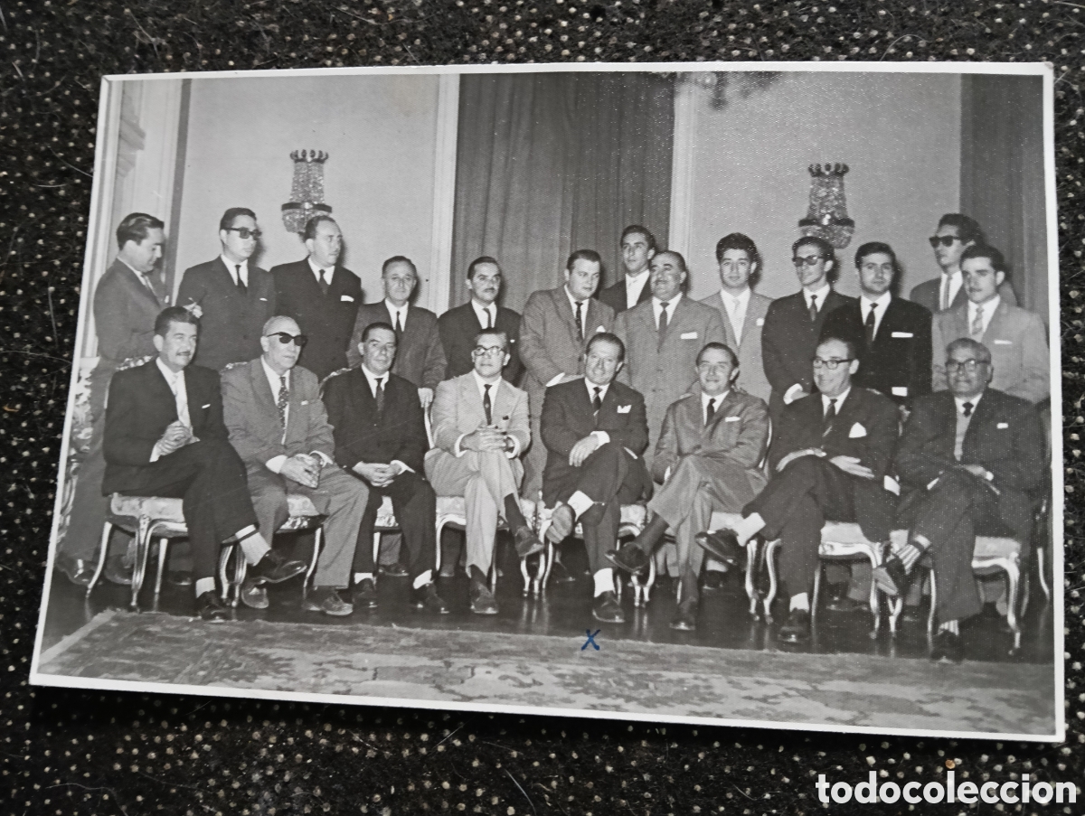 Fotograf&iacute;a antigua: 1961 Fotograf&iacute;a del Se&ntilde;or Almendros y el Se&ntilde;or Reviglione, presidentes de Distribuidora de publicaci