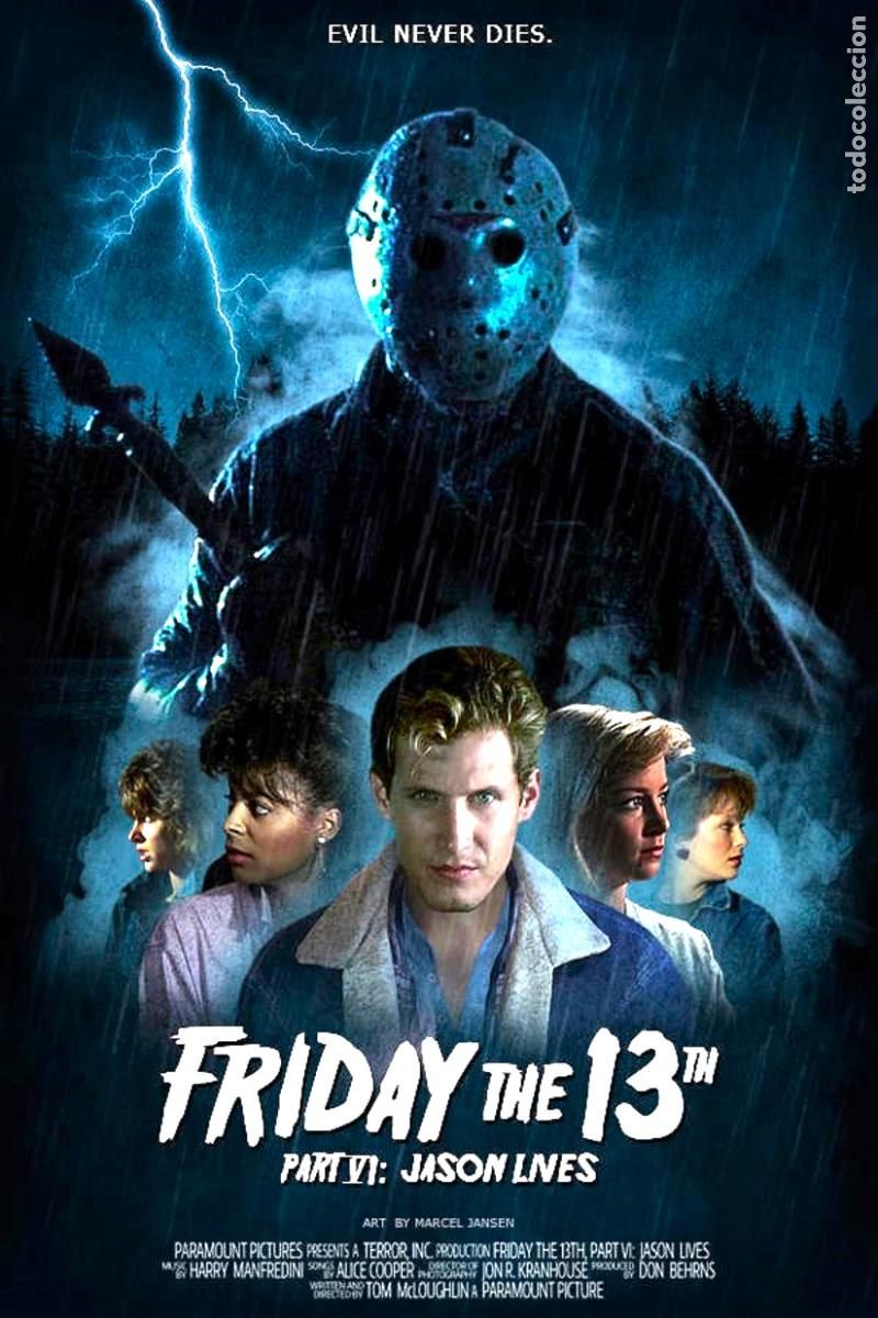 Fotograf&iacute;a antigua: CARATULA DE FRIDAY THE 13TH, PART 6. JASON LIVES. FOTOGRAFIA,