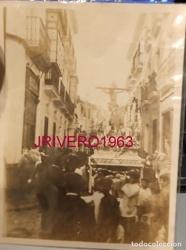 Fotograf&iacute;a antigua: SEMANA SANTA SEVILLA, 1925, CRISTO DE LA SALUD, SAN BERNARDO, 90X115MM