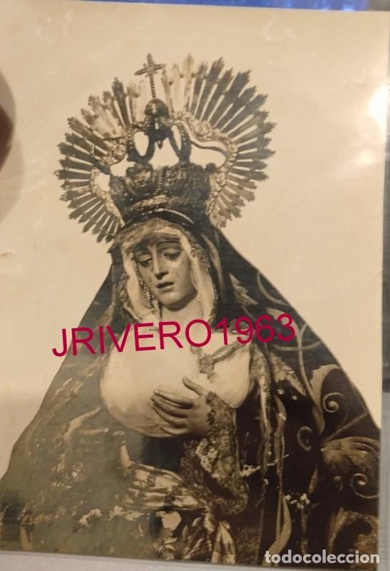 Fotograf&iacute;a antigua: SEMANA SANTA SEVILLA, ANTIQUISIMA FOTOGRAFIA VIRGEN DE REGLA, LOS PANADEROS, 85X125MM