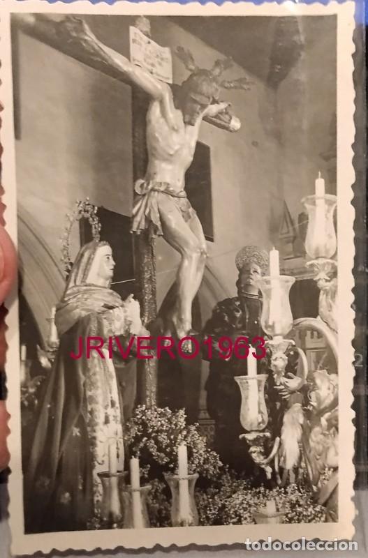 Fotograf&iacute;a antigua: SEMANA SANTA SEVILLA, ANTIGUA FOTOGRAFIA MISTERIO DE LAS SIETE PALABRAS, 70X105MM