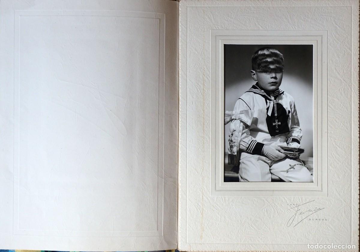 Fotograf&iacute;a antigua: FOTOGRAF&Iacute;A DE NI&Ntilde;O EN SU PRIMERA COMUNI&Oacute;N. FOTO FERMIN. BURGOS