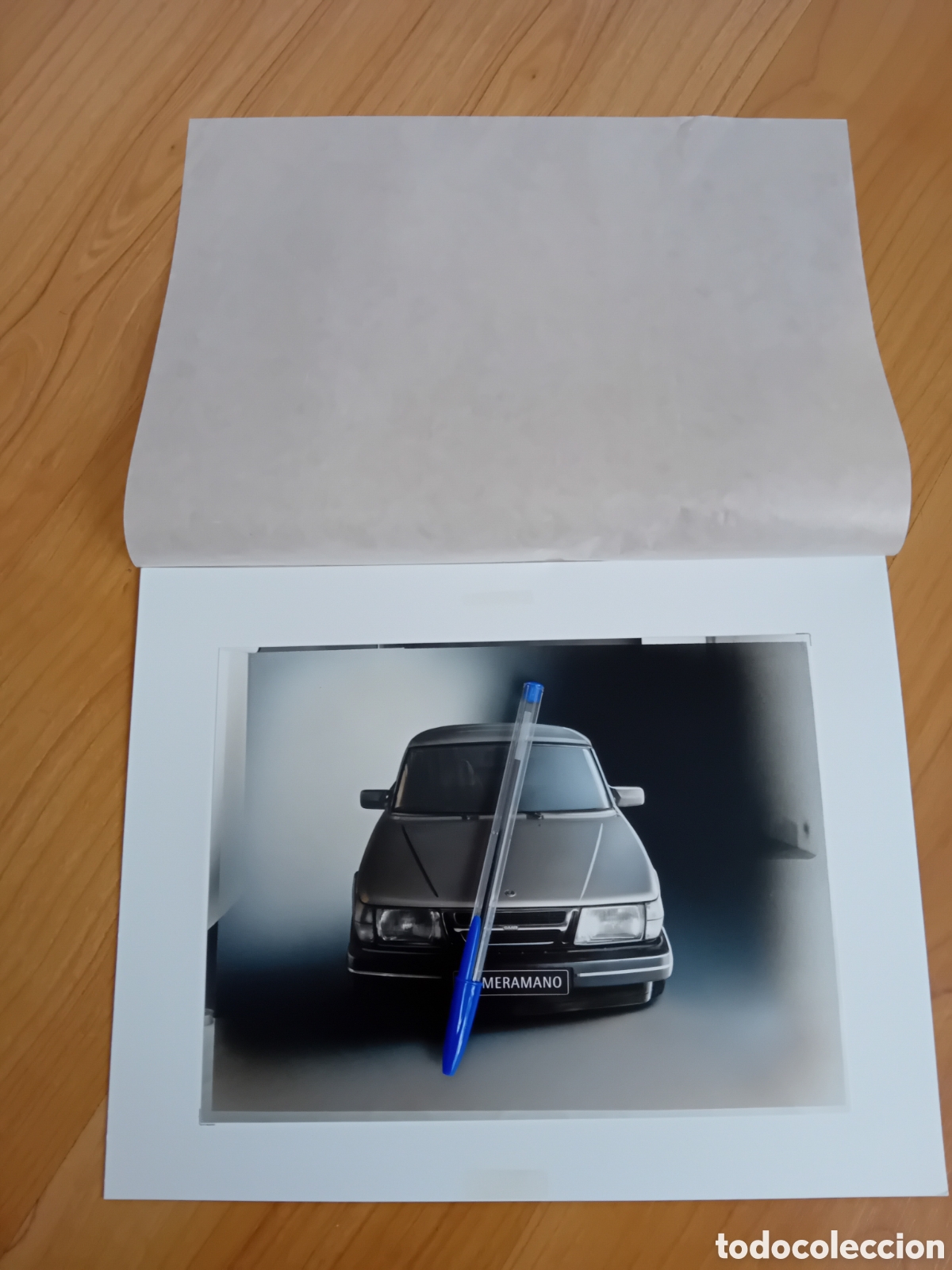 Fotograf&iacute;a antigua: FOTOGRAF&Iacute;A PROFESIONAL PUBLICITARIA GRAN FORMATO PARTE DELANTERA COCHE SAAB. 1994