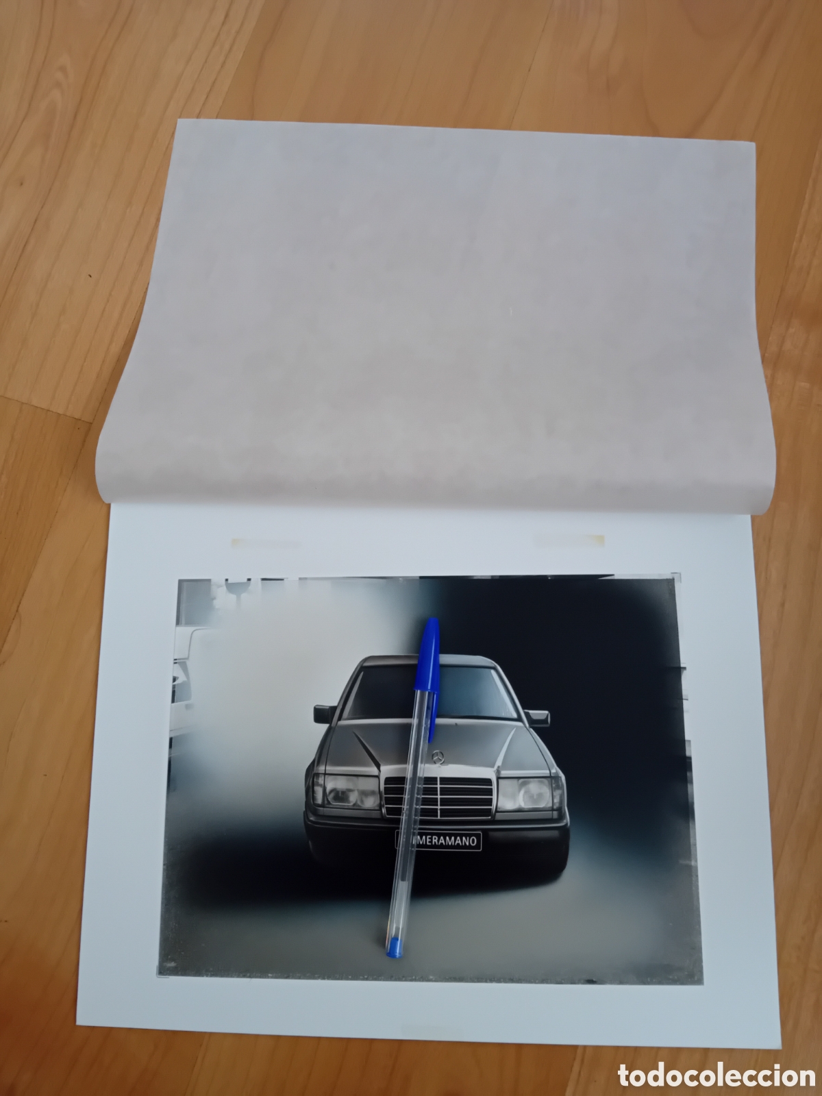 Fotograf&iacute;a antigua: FOTOGRAF&Iacute;A PROFESIONAL PUBLICITARIA GRAN FORMATO PARTE DELANTERA COCHE MERCEDES BENZ. 1994
