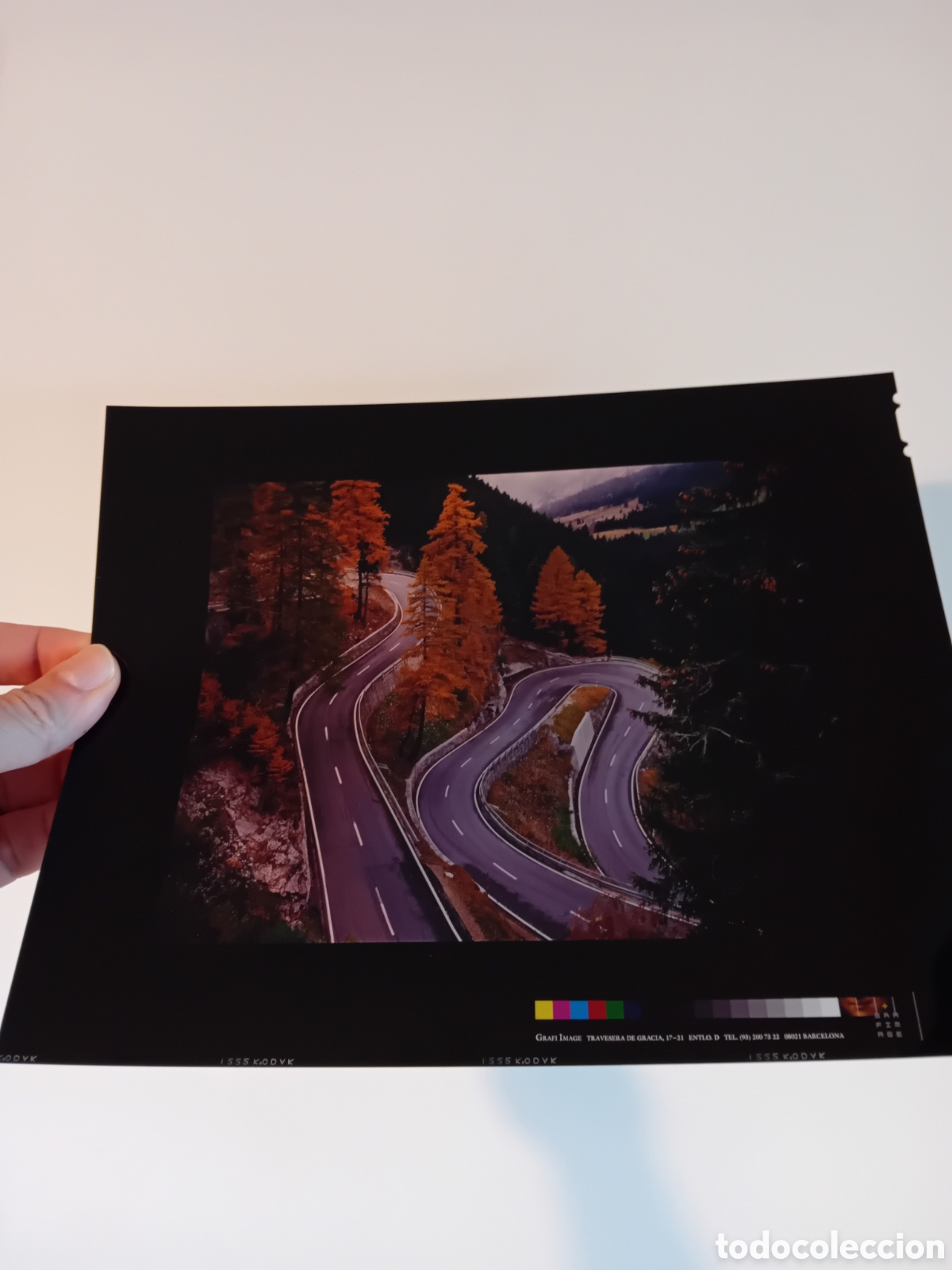 Fotograf&iacute;a antigua: IMPRESIONANTE DIAPO PLACA GRAN FORMATO FOTOGRAF&Iacute;A PROFESIONAL PUBLICITARIA PAISAJE CURVAS 1994