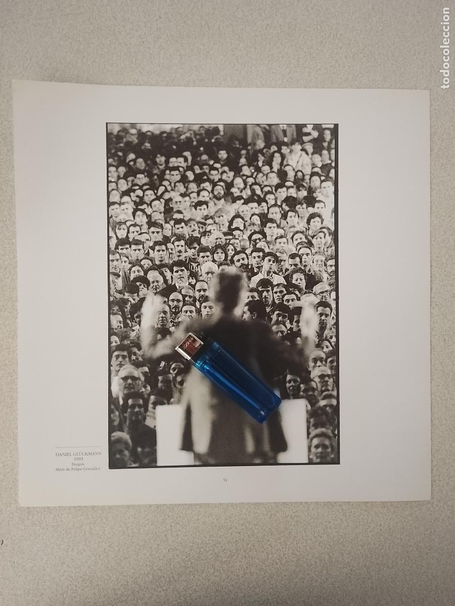 Fotograf&iacute;a antigua: foto - lamina 1993 POLITICA MITIEN DE FELIPE GONZALEZ EN BURGOS