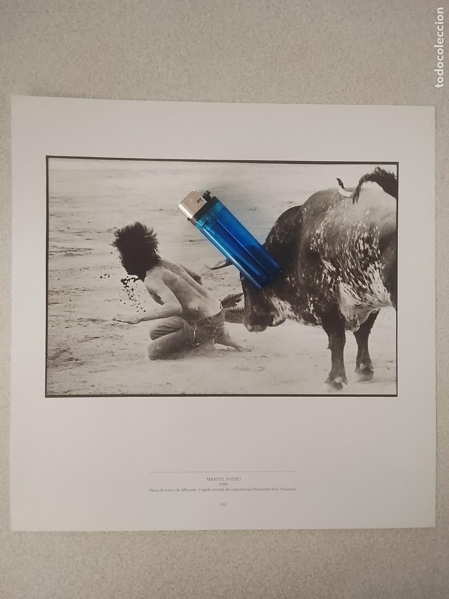 Fotograf&iacute;a antigua: foto - lamina 1981 TOROS TAUROMAQUIA ALBACETE COGIDA MORTAL ESPONTANEO FERNANDO ELEZ VLLARROEL