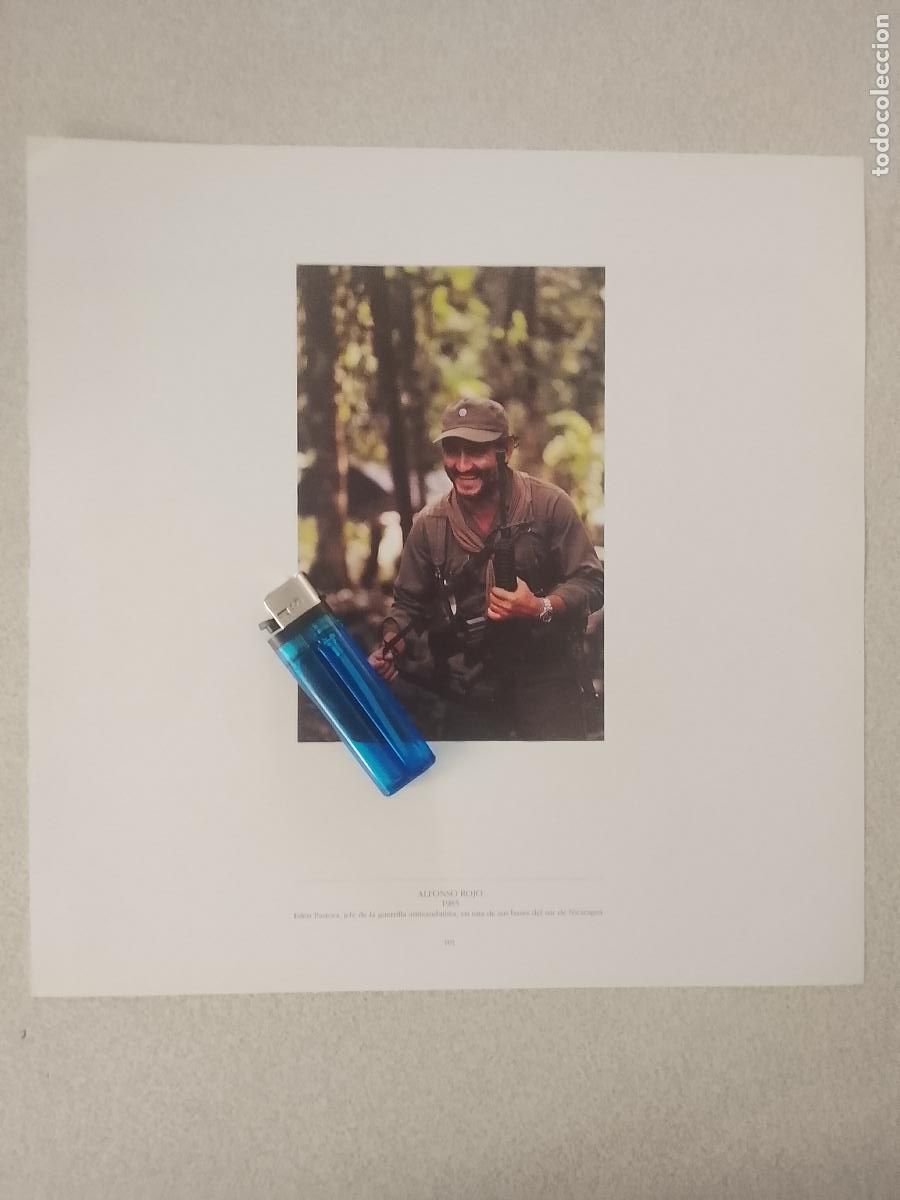 Fotograf&iacute;a antigua: foto - lamina 1985 MILITAR EDEN PASTORA JEFE DE GUERRILLA ANTISANDINISTA EN NICARAGUA
