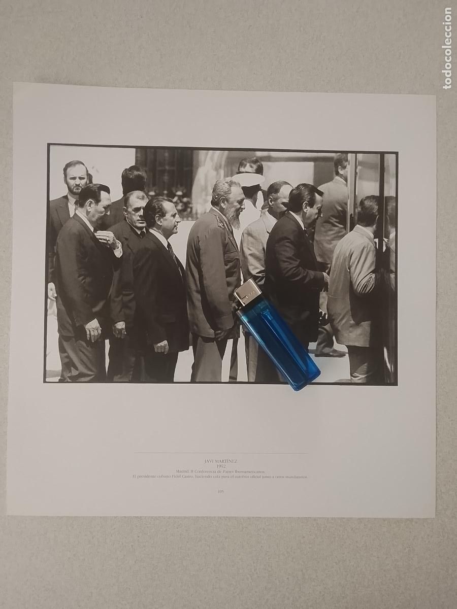Fotograf&iacute;a antigua: foto - lamina 1992 MADRID CONFERENCIA PAISES IBEROAMERICANOS PRESIDENTE CUBA FIDEL CASTRO AUTOBUS