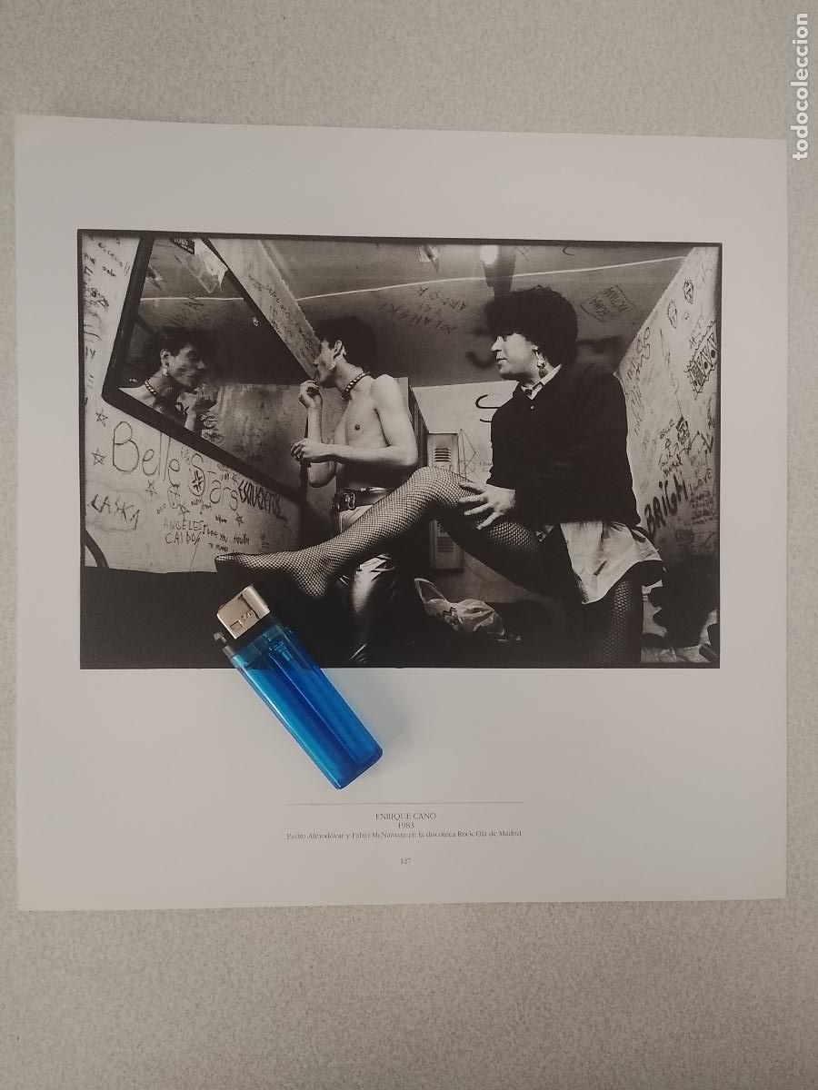 Fotograf&iacute;a antigua: foto - lamina 1983 CINE PEDRO ALMODOVAR Y FAVIO MCNAMARA DISCOTECA ROCK OLA DE MADRID
