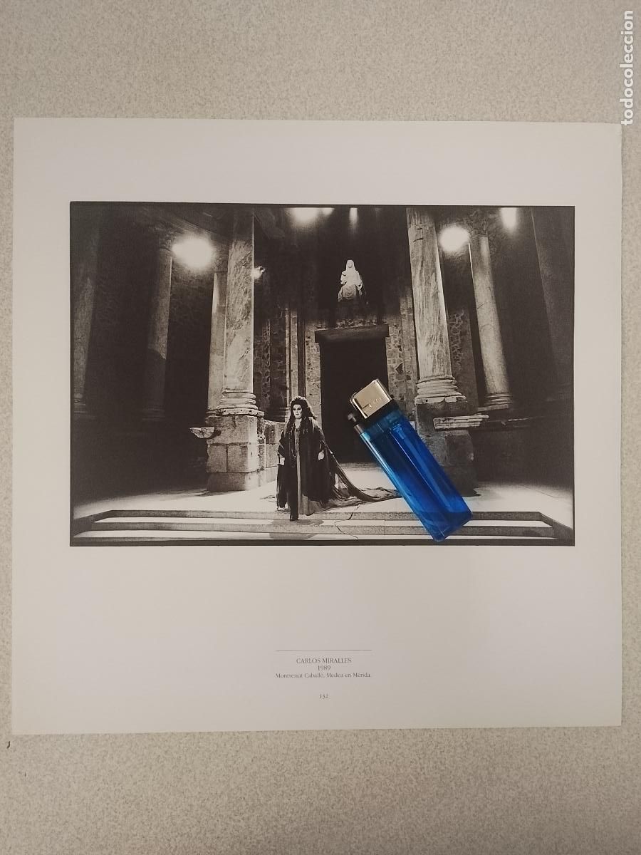 Fotograf&iacute;a antigua: foto - lamina 1989 MUSICA CONCIERTO MONTSERRAT CABALLE MEDEA EN MERIDA
