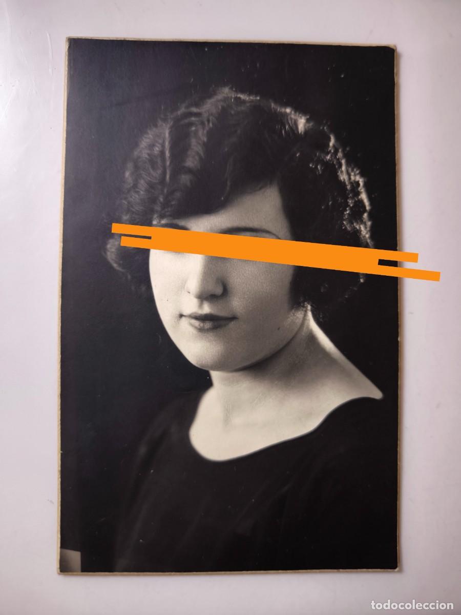 Fotograf&iacute;a antigua: Antigua fotograf&iacute;a postal. Chica. Artista ? Fotografo Vandel. Madrid.