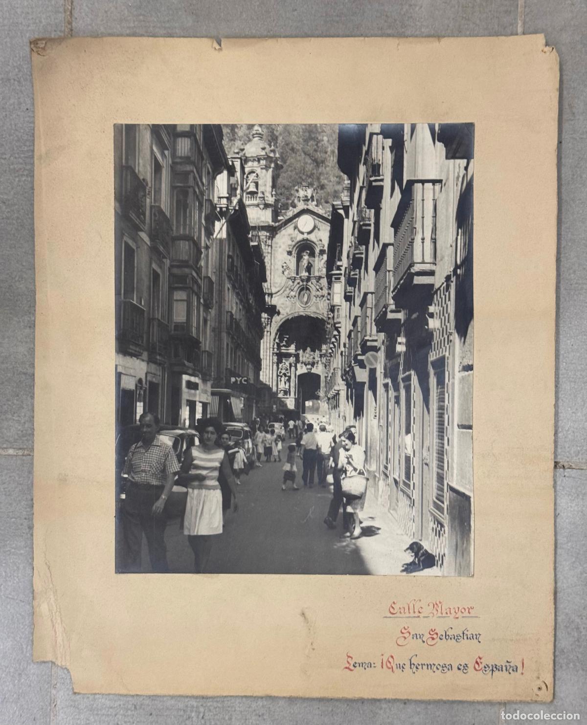 Fotograf&iacute;a antigua: SAN SEBASTIAN - CALLE MAYOR - DONOSTIA - FOTOGRAFIA ANTIGUA
