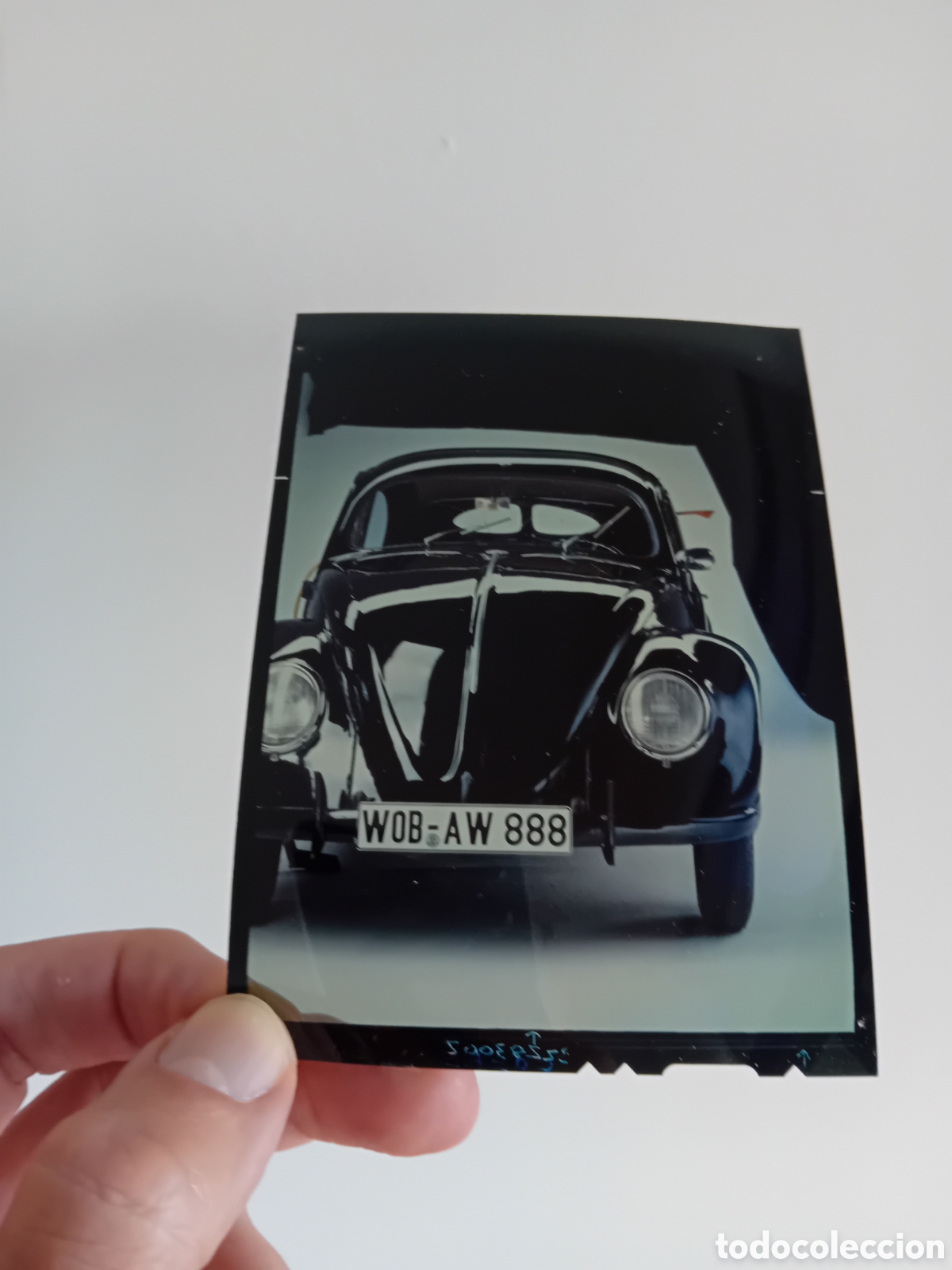 Fotograf&iacute;a antigua: DIAPO PLACA MEDIO FORMATO VOLKSWAGEN BEATLE ESCARABAJO. 1996