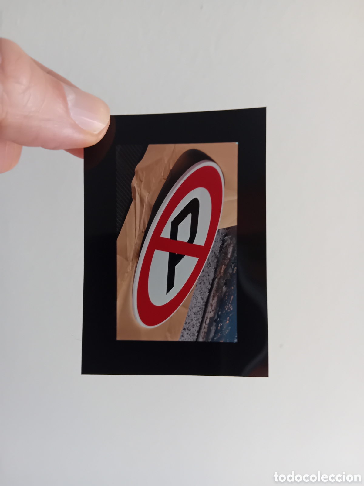 Fotograf&iacute;a antigua: DIAPO PLACA MEDIO FORMATO SE&Ntilde;AL DE TR&Aacute;FICO. FOTOGRAF&Iacute;A PUBLICITARIA. 1990