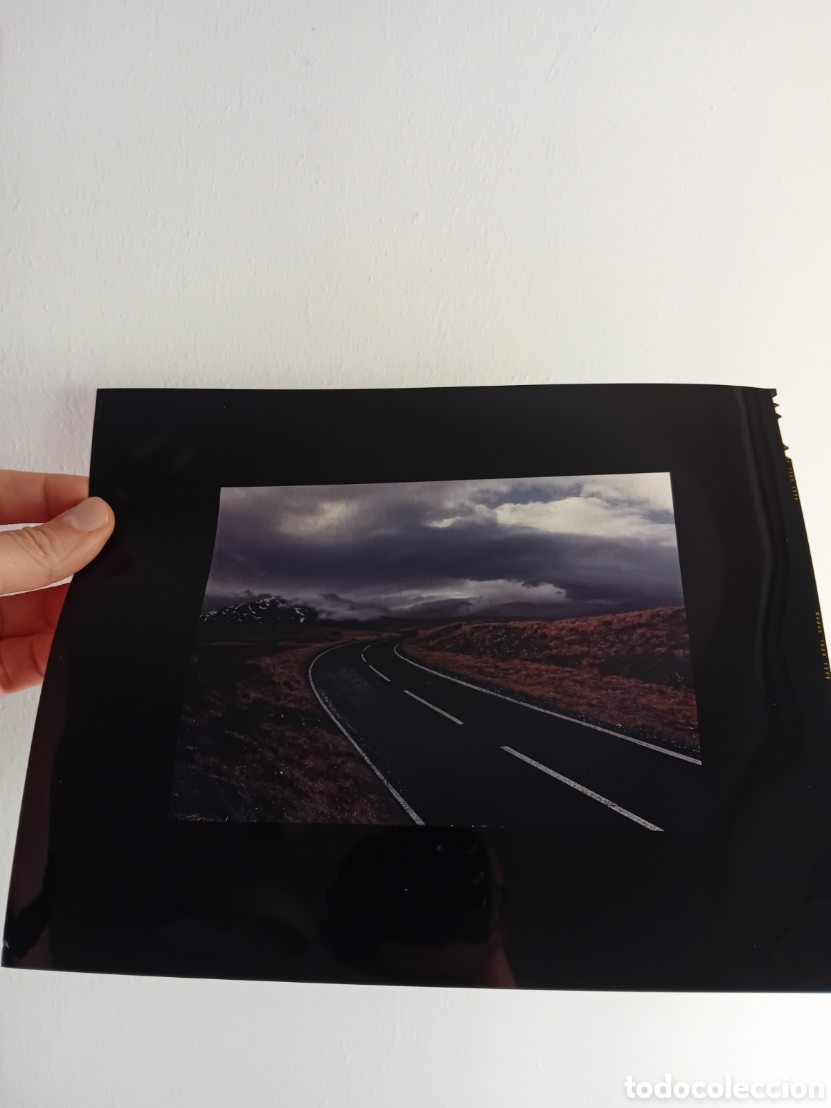Fotograf&iacute;a antigua: ESPECTACULAR DIAPO PLACA GRAN FORMATO FOTOGRAF&Iacute;A PROFESIONAL PUBLICITARIA PAISAJE CARRETERA. A&Ntilde;OS 90