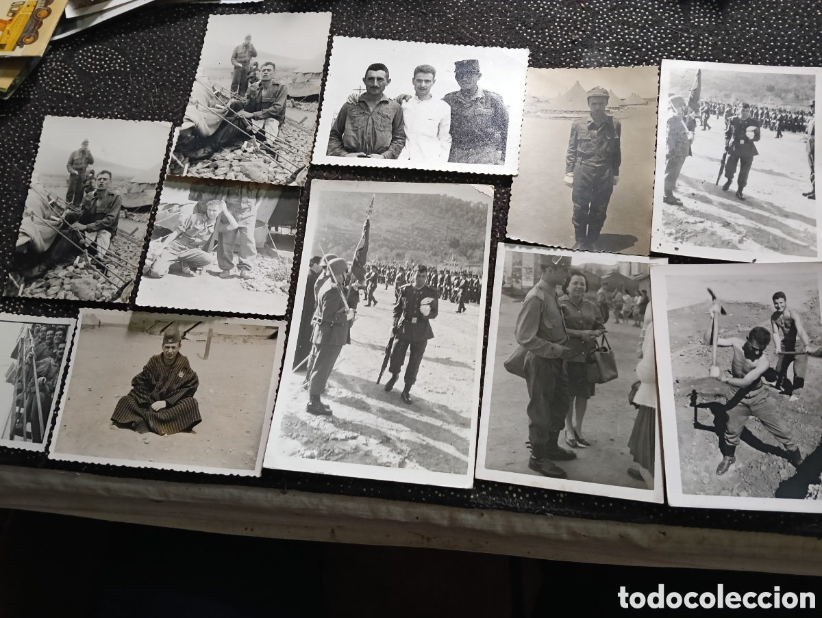 Fotograf&iacute;a antigua: 11 fotograf&iacute;as del servicio militar y jura de bandera de 1962