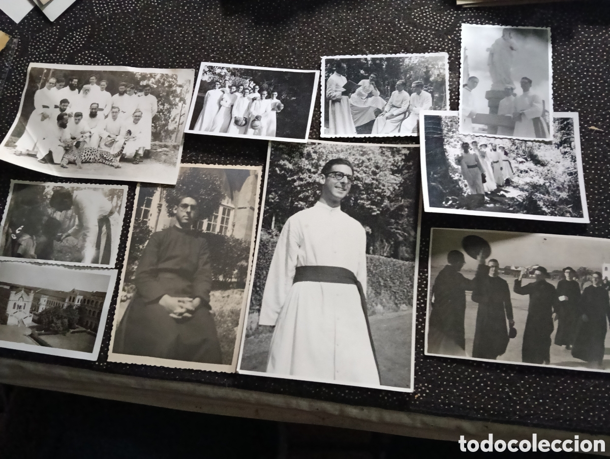 Fotograf&iacute;a antigua: 10 fotograf&iacute;as 1948-49-50 de los padres ayudando a los indios, Shembaganur (tambi&eacute;n escrito Shenbaga
