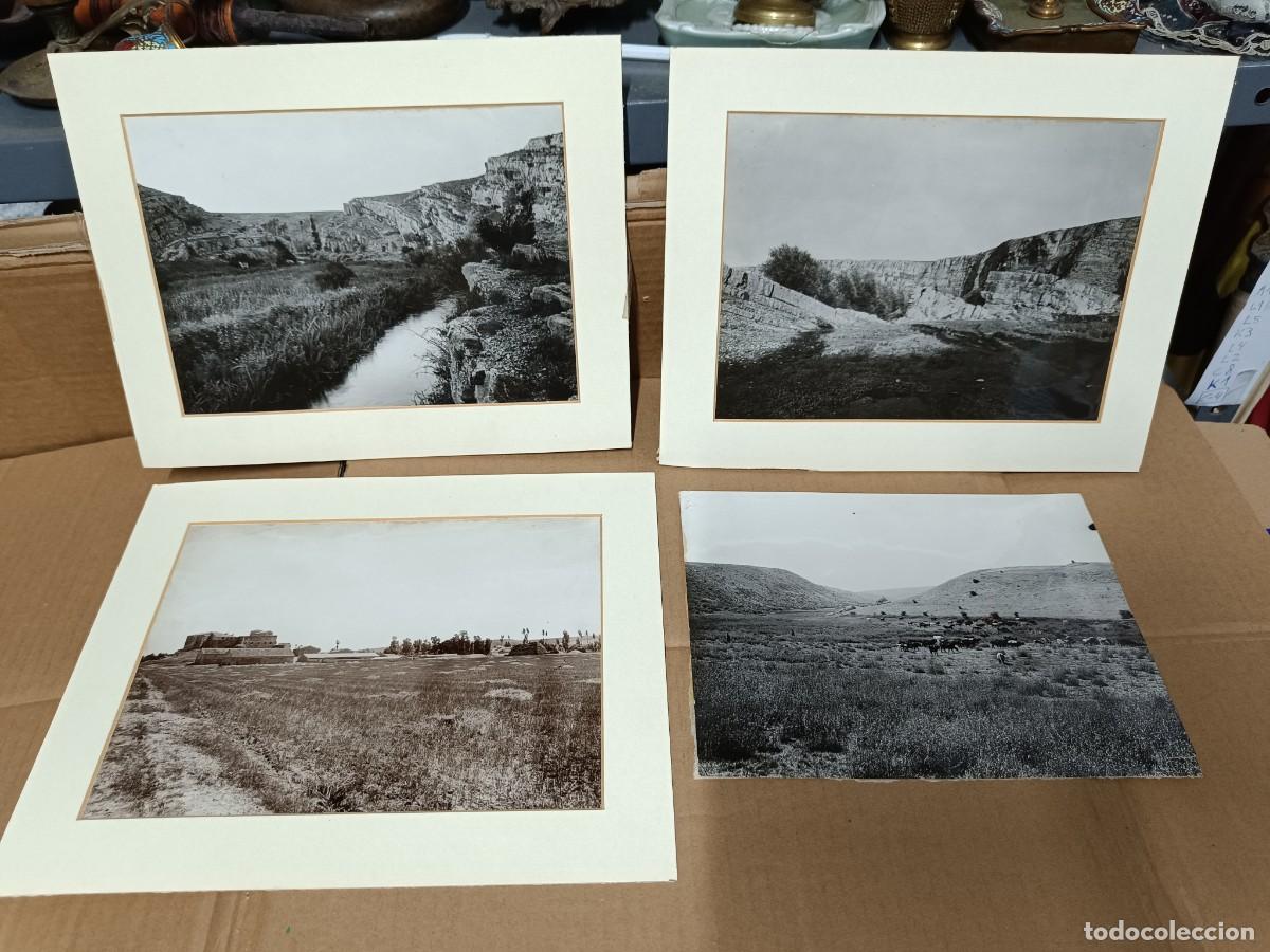 Fotograf&iacute;a antigua: LOTE 4 ANTIGUAS GRANDES FOTOS, PAISAJE RURAL, MONTA&Ntilde;AS, REBA&Ntilde;O, A IDENTIFICAR -P24