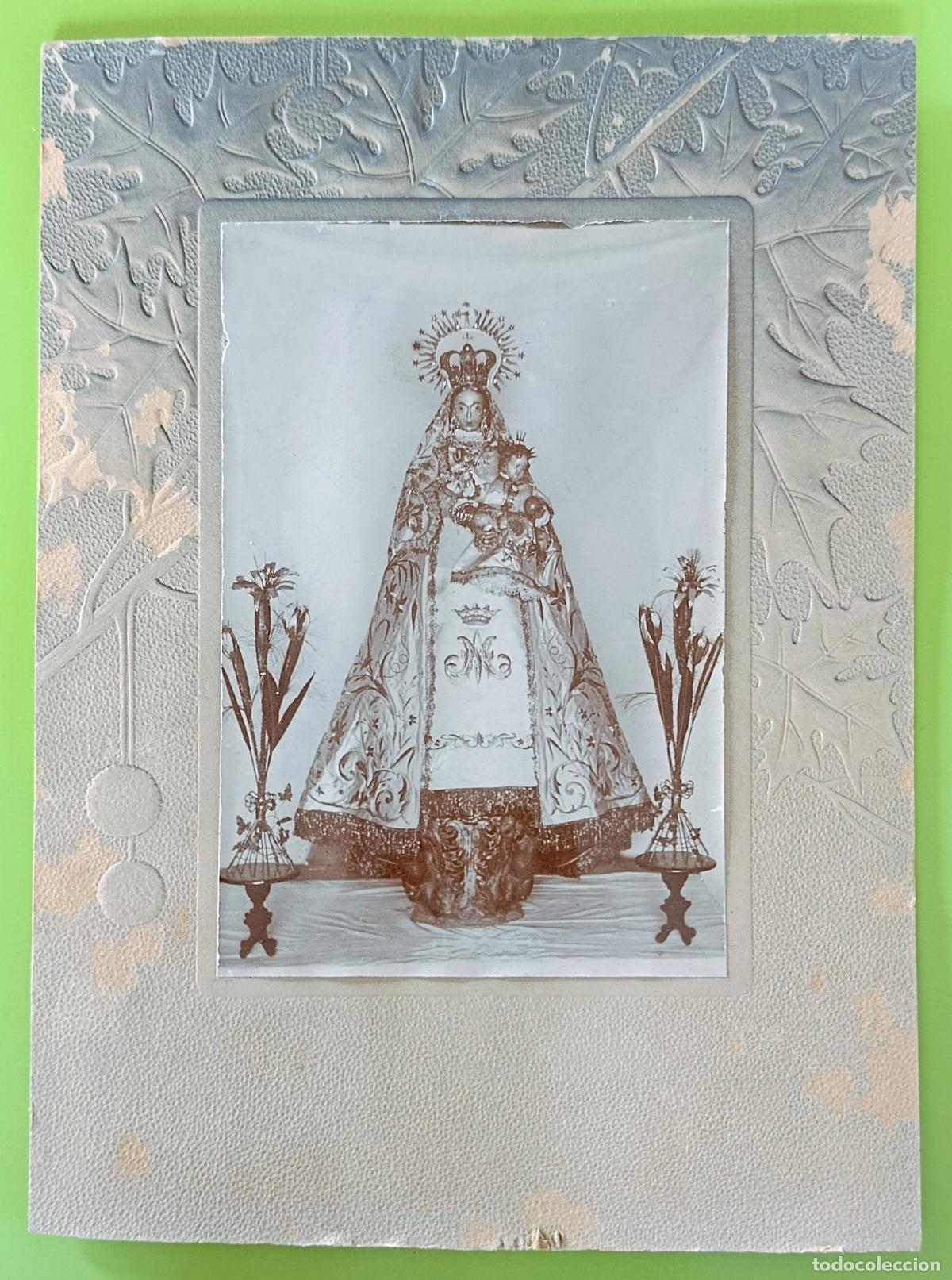 Fotograf&iacute;a antigua: ANTIGUA FOTOGRAF&Iacute;A RELIGIOSA. VIRGEN DE LA SIERRA. MORAL DE CALATRAVA, CIUDAD REAL