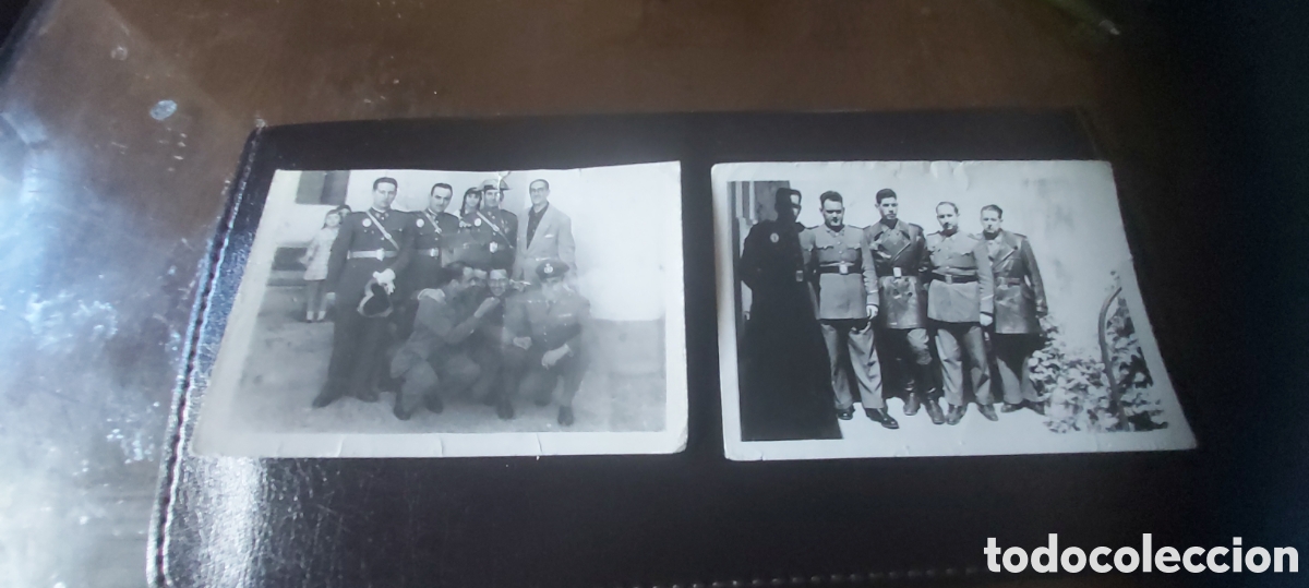 Fotograf&iacute;a antigua: 2 FOTOGRAFIAS DE GUARDIAS CIVILES DE TRAFICO A&Ntilde;OS 50-60