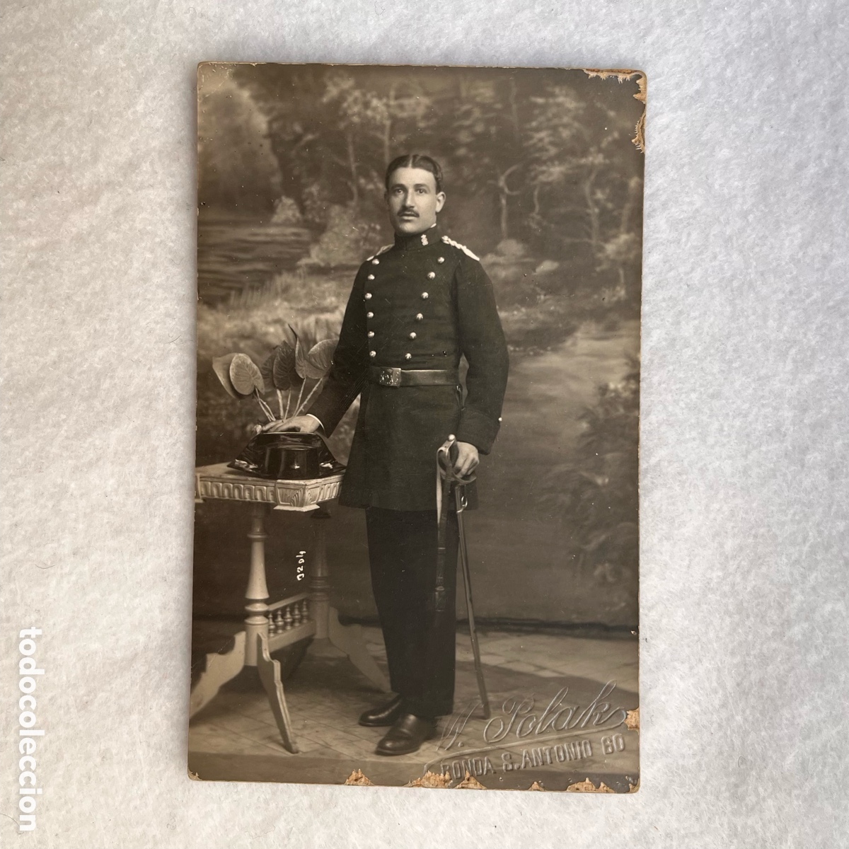 Fotograf&iacute;a antigua: ANTIGUA FOTOGRAF&Iacute;A GUARDIA CIVIL DE GALA / POLAK / BARCELONA