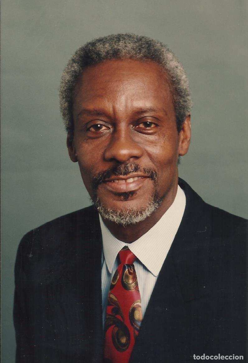 Fotograf&iacute;a antigua: Percival James Patterson. Primer ministro Jamaica (1992-2006). Fotograf&iacute;a. Agfa. 1997.