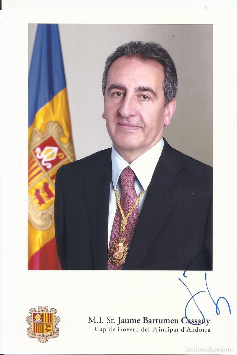 Fotograf&iacute;a antigua: Jaume Bartumeu Cassany. Cap de Govern del Principat d'Andorra. Jefe de Gobierno. 2009. Fotograf&iacute;a.