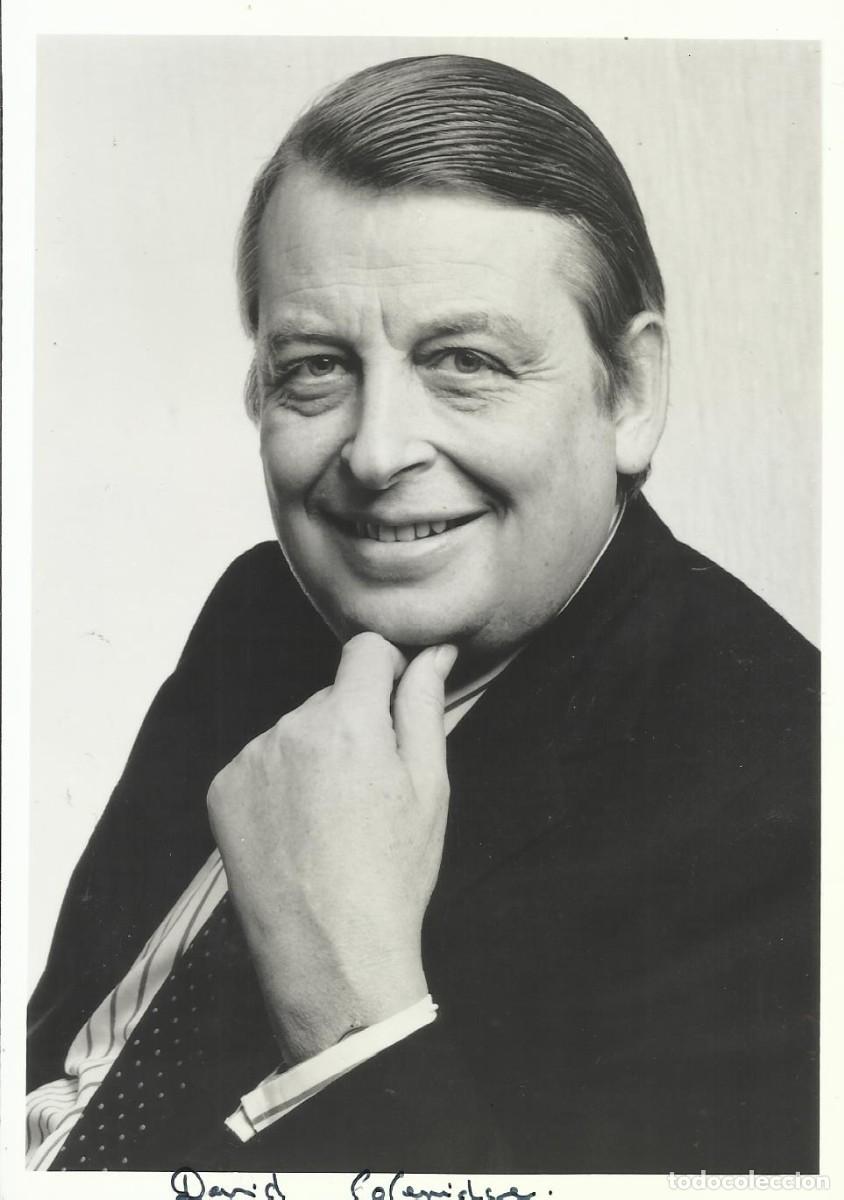 Fotograf&iacute;a antigua: David Coleridge. Presidente de Lloyd's (1991-1992). Londres. Fotograf&iacute;a firmada. 1992. 17,5x12,5 cm