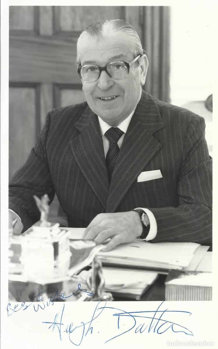 Fotograf&iacute;a antigua: Hugh Dalton. Lord Mayor. (1983-1987). 1986. Fotograf&iacute;a firmada y dedicada. Alcalde Liverpool.