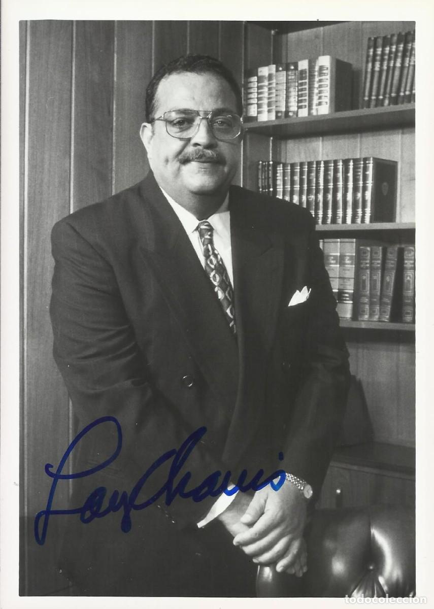 Photographie ancienne: Larry E. Chavis. Alcalde de Richmond (1996-1998). 1996. Fotograf&iacute;a firmada. Papel Kodak. Mayor.