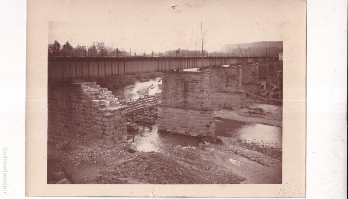 Fotograf&iacute;a antigua: Torremontalbo. Logro&ntilde;o. Puente sobre el cauce del Najerilla. Foto J. Muro. Casas de Haro Miranda.