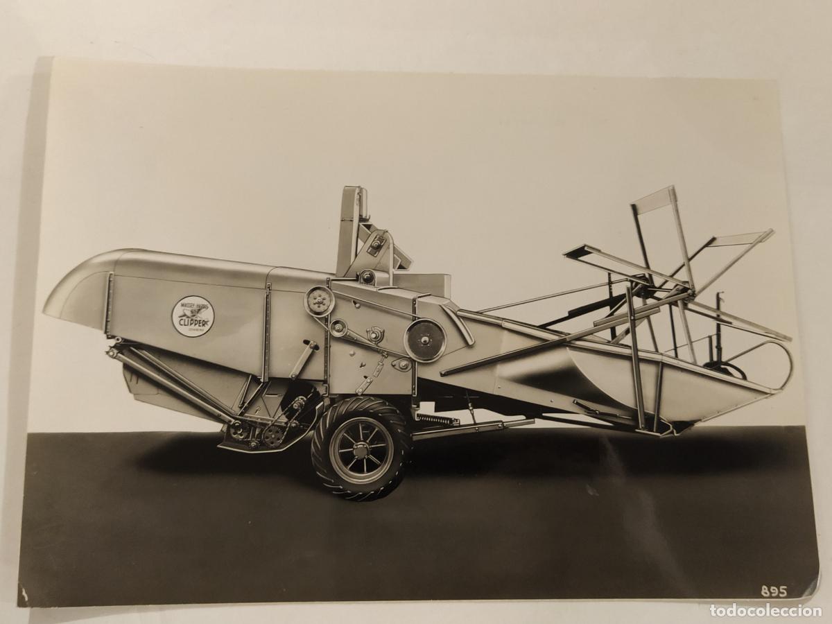 Fotograf&iacute;a antigua: COSECHADORA MASSEY HARRIS MODELO CLIPPER 50 - FOTO PARESA HERMANOS - FOTOGRAFIA ANTIGUA -(K-15.318)