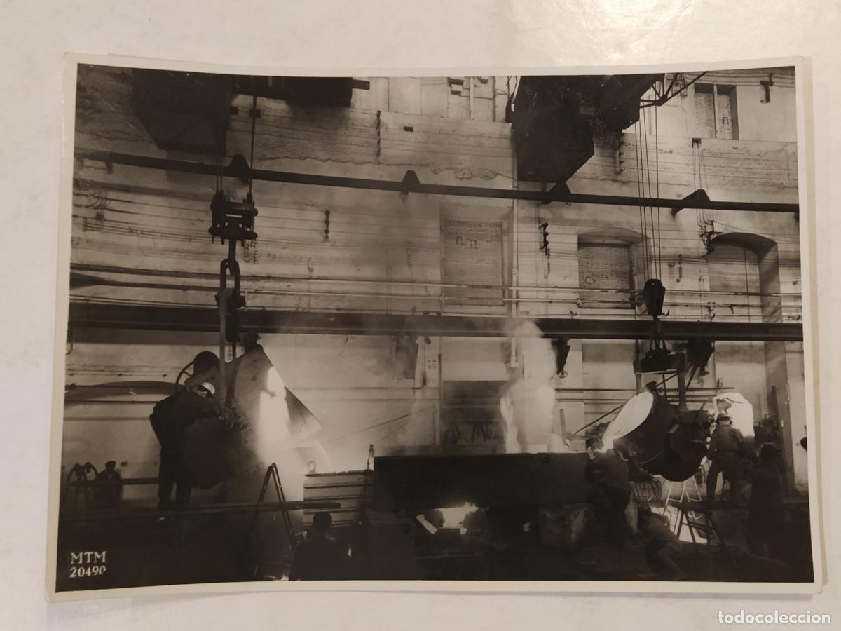 Fotograf&iacute;a antigua: MAQUINISTA - FUNDICION DE HIERRO - FOTOGRAFIA ANTIGUA -(K-15.326)