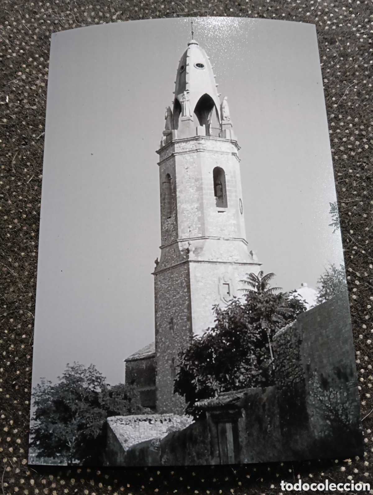 Fotograf&iacute;a antigua: Fotograf&iacute;a del CAMPANARIO CREIXELL TARRAGONA 1-8-1959 - est&aacute; fotograf&iacute;a est&aacute; sacada de una diapositi