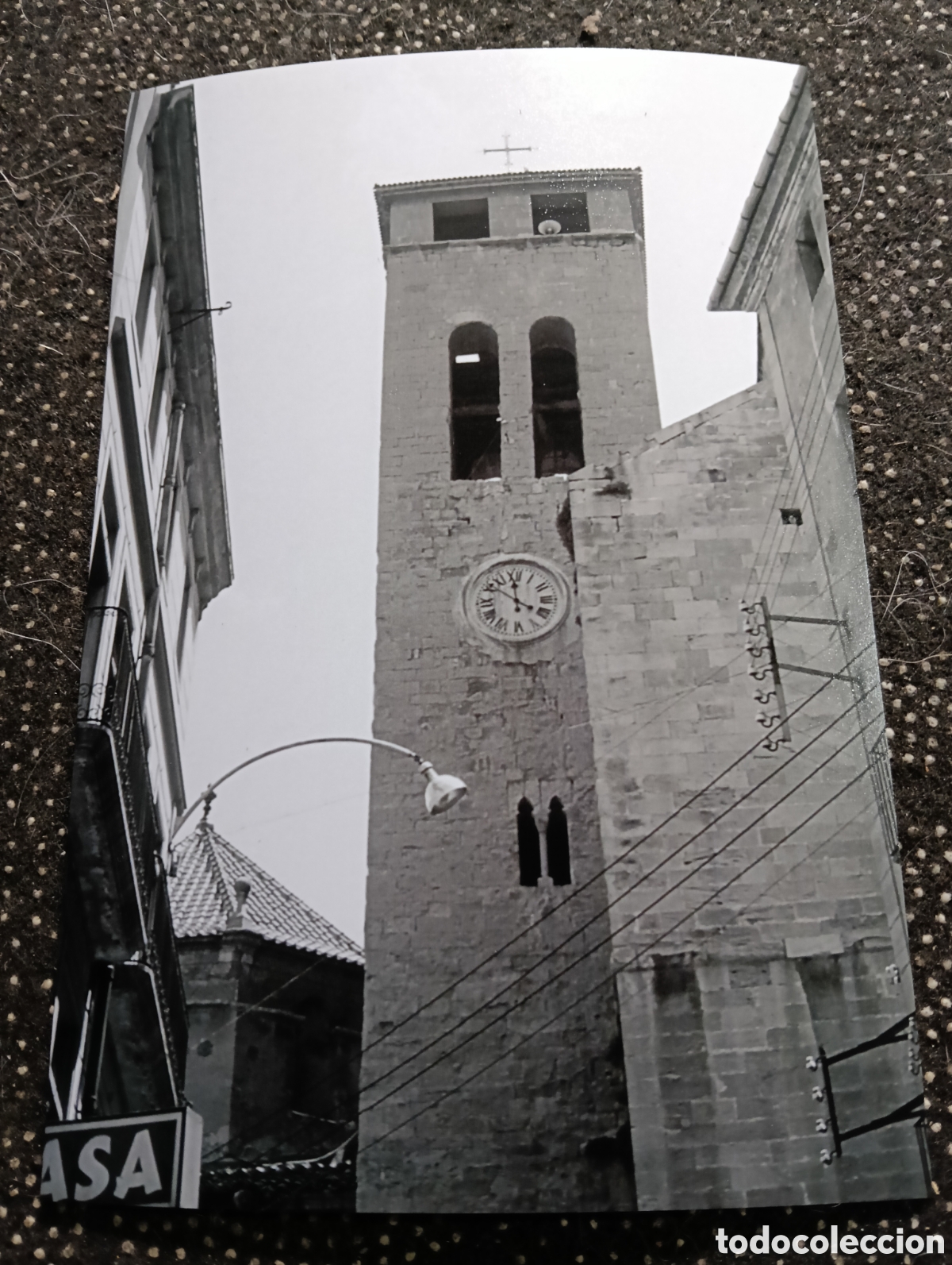 Fotograf&iacute;a antigua: Fotograf&iacute;a del CAMPANARIO DE LA CATEDRAL DE IGUALADA, Barcelona 18-5-1959 - est&aacute; fotograf&iacute;a est&aacute; sac